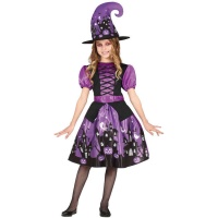 Costume de sorcière avec château enchanté pour filles