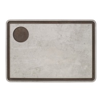 Planche à sauce avec canal 33 x 23 cm gris - Arcos