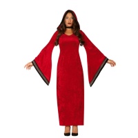 Costume de sorcière rouge pour femmes