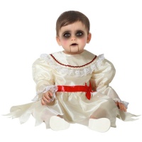 Costume de poupée diabolique avec robe longue pour bébés