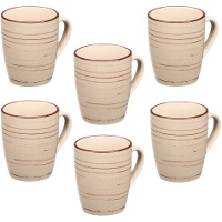 Ensemble de 6 tasses spiral de 300 ml