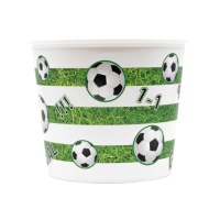 Seau à pop-corn en plastique pour le football 2.20 L