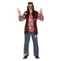 Costume de hippie coloré pour hommes