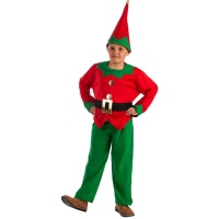 Costume de lutin vert et rouge pour enfants