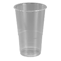 Gobelets en plastique transparent de 250 ml - 25 unités
