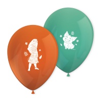 Ballons en latex Vaiana - lot de 8