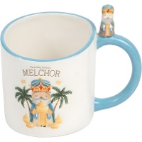 Tasse 414 ml des Rois Mages Melchor avec figurine