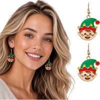 Boucles d'oreilles de lutin de Noël