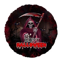 Ballon de Joyeux Halloween avec la Faucheuse de 45 cm - Party love