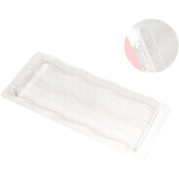 Moule en plastique ondulé pour nougat et chocolat de 20 x 8 cm