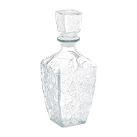 Carafe en cristal 0,75 L, gravée motif étoile