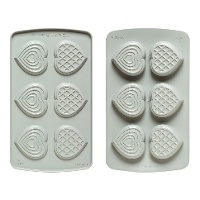 Moule en silicone de coeurs duo - 6 cavités