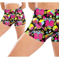 Short néon extensible années 80