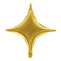 Ballon étoile à 4 branches métallisé de 45 cm