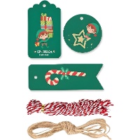 Étiquettes cadeaux sur le thème des lutins - 25 pièces