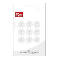 Boutons blancs 1,4 cm avec deux trous - Prym - 9 pcs.