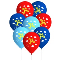 Aviateurs ballons en latex 27 cm - 8 pcs.