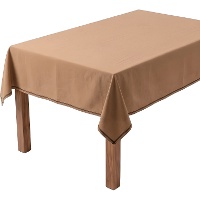 Nappe en tissu moutarde de 2,00 x 1,40 m