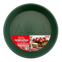 Moule rond de Noël en métal de 24,5 x 5 cm - Decora