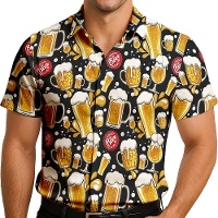Chemise déguisement de bière pour homme
