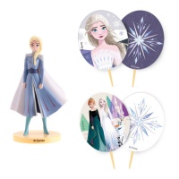 Décoration de gâteau Elsa avec des pics Frozen II - 3 unités