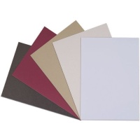 Set de carton lisse nacré aux couleurs chaudes 25,4 x 18 cm - Décor Artis - 15 pcs.