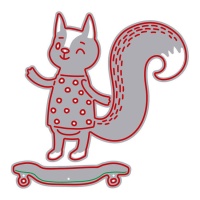 Ecureuil découpé avec skateboard Zag - Misskuty - 2 unités