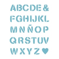 Pochoir alphabet 20 x 28,5 cm - Artis decor - 1 unité