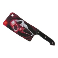 Hache à crâne rouge de 30 cm