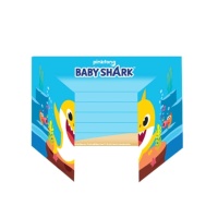 Invitations bébé requin - 8 pièces