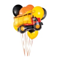 Ballons assortis de camions de construction - 10 pcs.