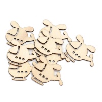 Figurines hélicoptère en bois 5 cm - 8 pcs.