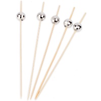 Brochettes de 12 cm avec boules disco - 20 unités