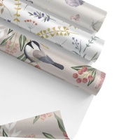 Papier cadeau Fleurs 2,00 x 0,70 m - 1 pc.