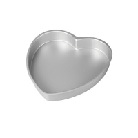 Moule à coeur en aluminium 15 x 7,5 cm - Decora