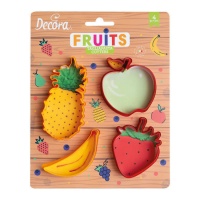 Coupe-fruits assortis - Decora - 4 unités