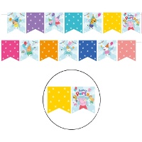 Guirlande de Peppa Pig pour fête de 2,4 m