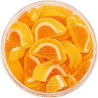 Sprinkles de bonbons gélifiés en tranches d'orange, 142 g - PME
