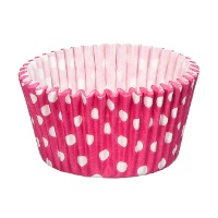 Capsules pour cupcakes colorées avec pois - Pastkolor - 24 unités