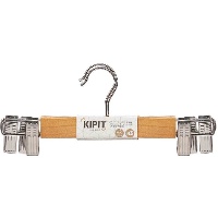 Cintres en bois avec pince pour jupe - 2 unités