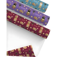 Papier cadeau Rois Mages assorti 2 x 0,70 m - 1 unité