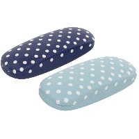 Étui à lunettes à pois bleus - 1 unité