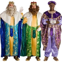 Costume de Roi Mages avec broderies dorées