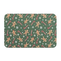 Set de table individuel bonhomme en pain d'épice de 43 x 28 cm - 1 unité