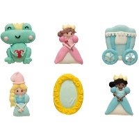 Figurines en sucre - Princesses de conte de fées (lot de 6)