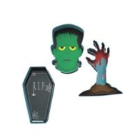 Découpeurs d'Halloween effrayants - PME - 3 unités