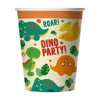Gobelets Dino fête de 250 ml - 8 unités