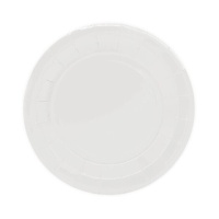 Assiettes rondes en carton blanc de 18 cm - 25 pièces.
