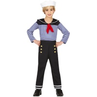Costume de marin avec foulard rouge pour enfants