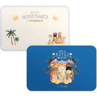 Set de table individuel Rois Mages 43 x 28 cm, assortis - 1 unité